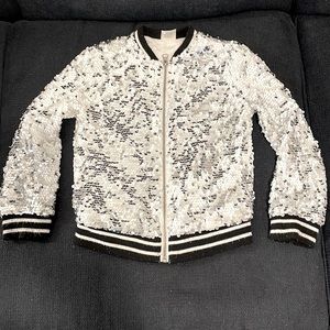 Custom sequence jacket with a picture of an owl.